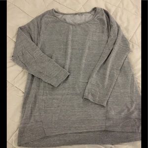 Athleta tunic length gray sweatshirt XL